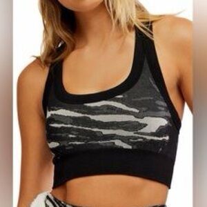 FP Movement Go To Sports Bra Black Printed
